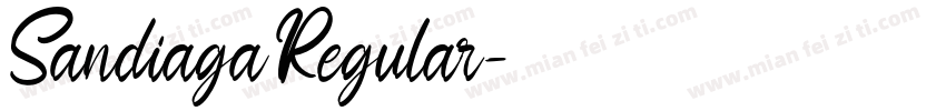Sandiaga Regular字体转换